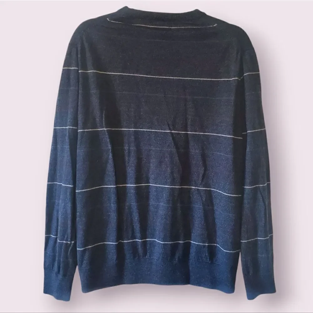 Banana Republic Sweater Men's Large Crewneck Pullover 100% Merino Wool | EUC